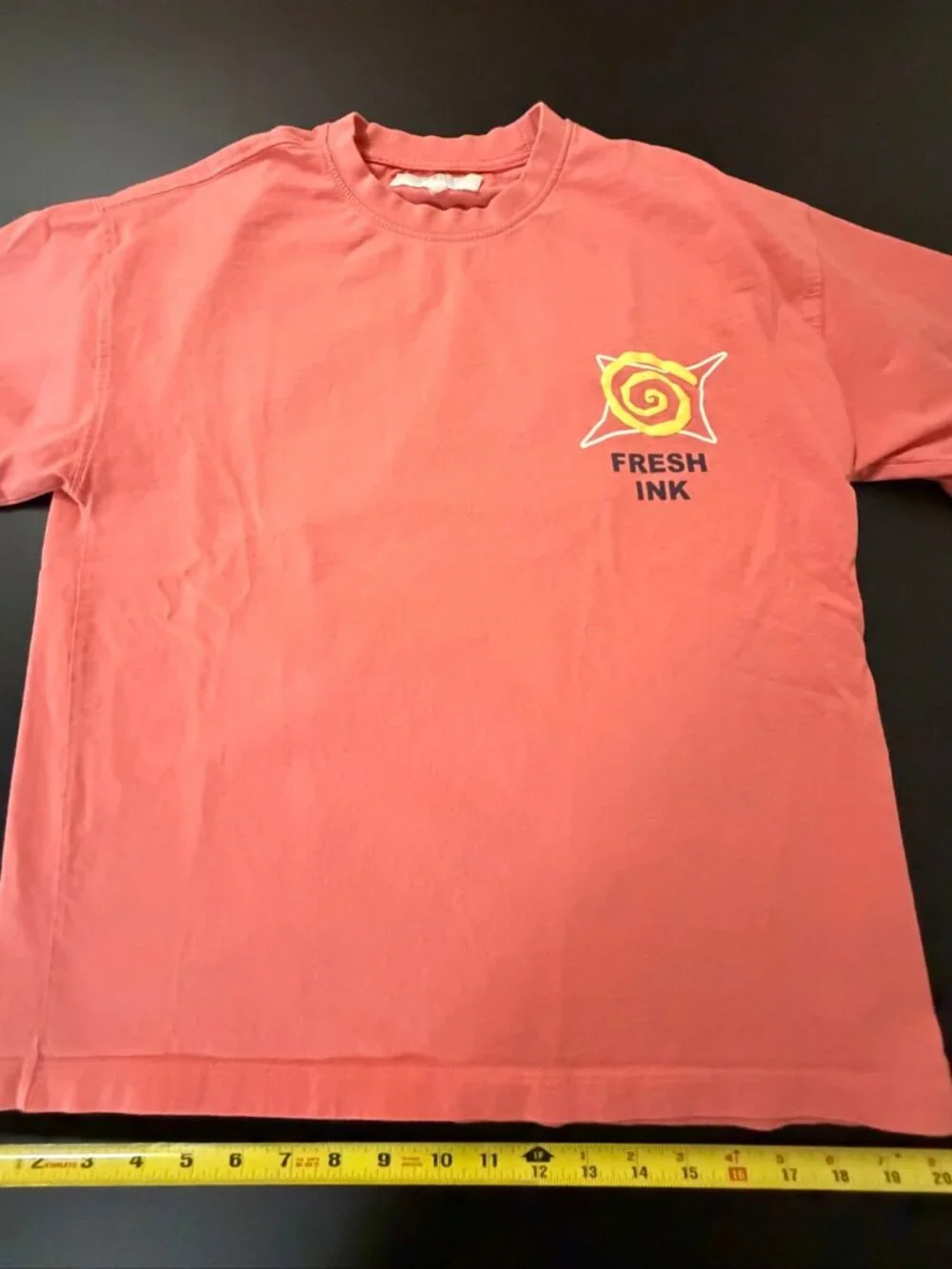 Zara Dylan's T-Shirt Club Fresh Ink Graphic Tee Coral